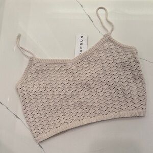 🌻3/$25 Lace Knit Crop Top